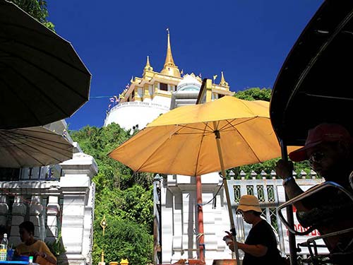 The Wat Saket and the Golden Mountain.