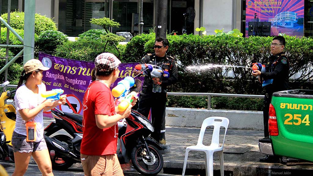 Songkran, Bangkok.
