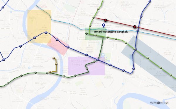 Plano de situación del hotel Amari Watergate Bangkok