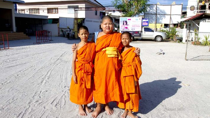 Students of a Buddhist school.